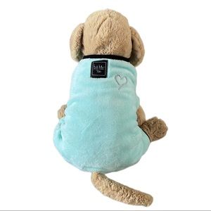 Fleece Baby Blue Dog One Piece